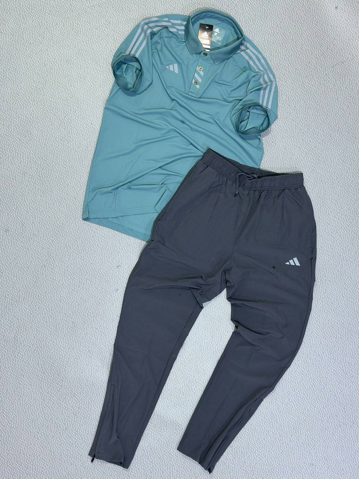 Ensemble Polo & Pantalon de Sport Adi-das (bleu turquoise/Gris) TSCETPA01