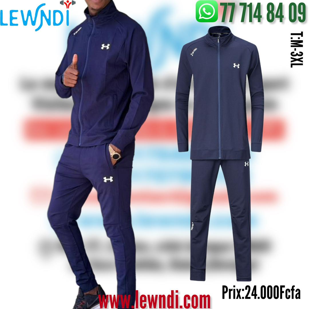 Ensemble Survêtement Classique UA Marine (coton leger) avec fermeture MSESUA03