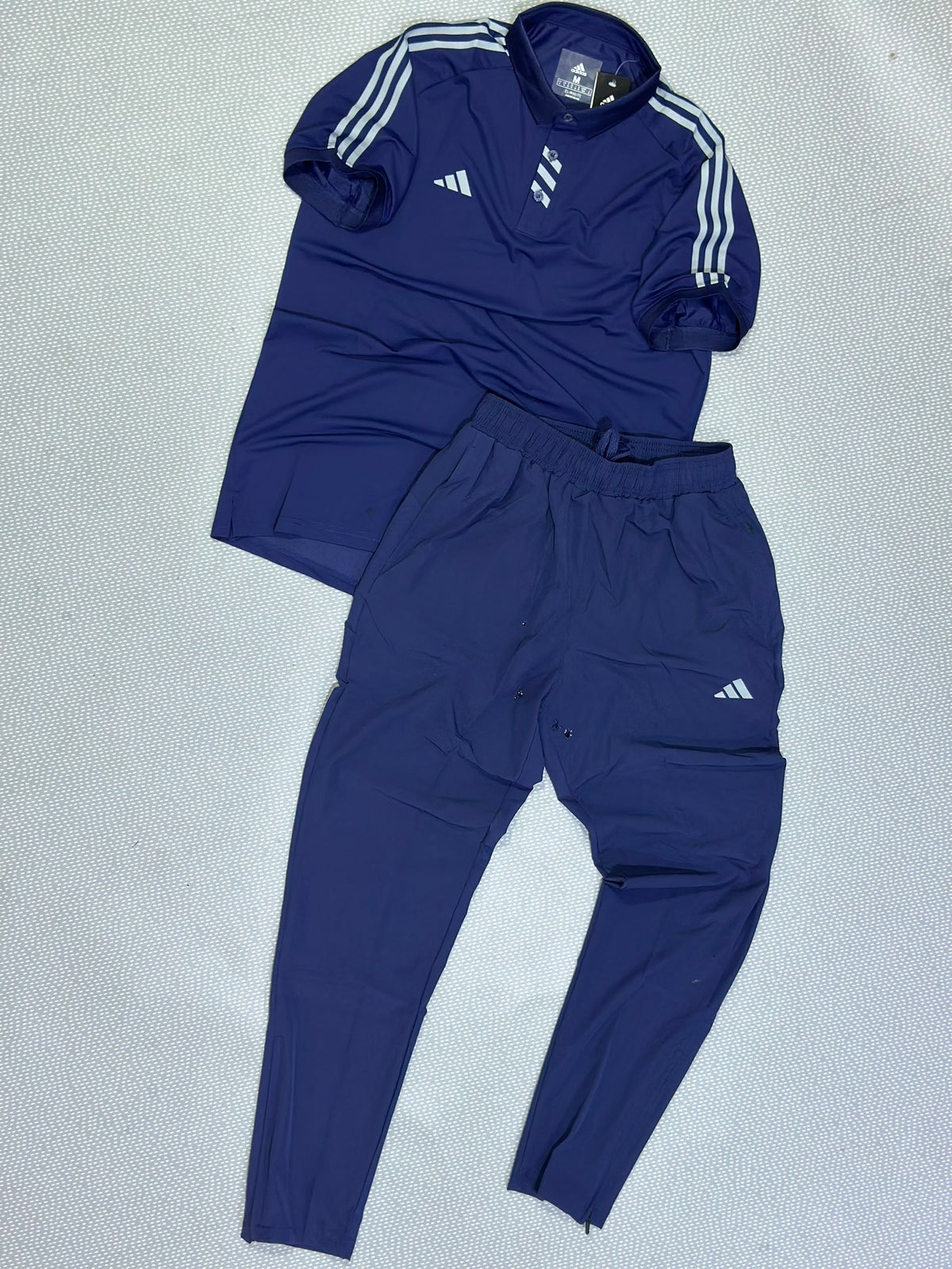Ensemble Polo & Pantalon de Sport Adi-das (Bleu Marine/Marine) TSCETPA03