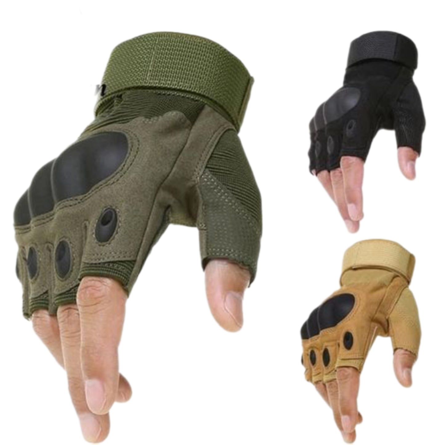 Gants Vert sans doigts