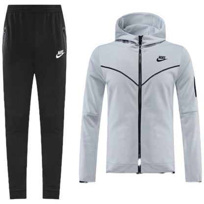 Ensemble survêtement Nike Tech Fleece (Gris) avec capuche