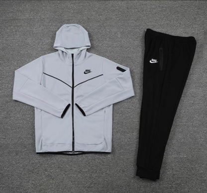 Ensemble survêtement Nike Tech Fleece (Gris) avec capuche