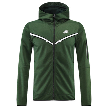 Ensemble survêtement Nike Tech Fleece (Vert) avec capuche