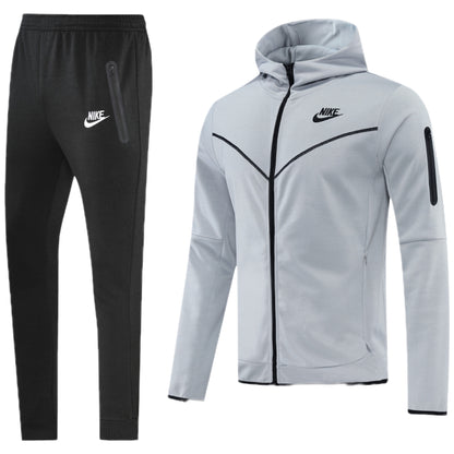 Ensemble survêtement Nike Tech Fleece (Gris) avec capuche