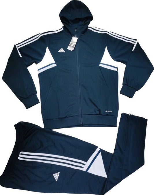 Ensemble survêtement Adidas Training (Bleu de nuit) avec capuche